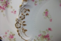 CHARLES FIELD HAVILAND/GDA WILD GERANIUM PINK-  OVAL PLATTER  11 3/4"    .....   http://jaapiesfinechinastore.com