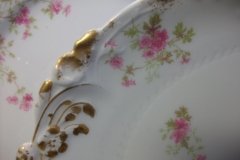 CHARLES FIELD HAVILAND/GDA WILD GERANIUM PINK-  OVAL PLATTER  11 3/4"    .....   http://jaapiesfinechinastore.com