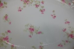 CHARLES FIELD HAVILAND/GDA WILD GERANIUM PINK-  OVAL PLATTER  11 3/4"    .....   http://jaapiesfinechinastore.com