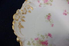 CHARLES FIELD HAVILAND/GDA WILD GERANIUM PINK-  OVAL PLATTER  11 3/4"    .....   https://www.jaapiesfinechinastore.com