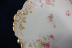 CHARLES FIELD HAVILAND/GDA WILD GERANIUM PINK-  OVAL PLATTER  11 3/4"    .....   http://jaapiesfinechinastore.com
