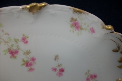 CHARLES FIELD HAVILAND/GDA WILD GERANIUM PINK-  OVAL PLATTER  11 3/4"    .....   https://www.jaapiesfinechinastore.com