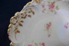CHARLES FIELD HAVILAND/GDA WILD GERANIUM PINK-  OVAL PLATTER  11 3/4"    .....   http://jaapiesfinechinastore.com