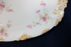 CHARLES FIELD HAVILAND/GDA WILD GERANIUM PINK-  OVAL PLATTER  11 3/4"    .....   https://www.jaapiesfinechinastore.com