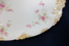 CHARLES FIELD HAVILAND/GDA WILD GERANIUM PINK-  OVAL PLATTER  11 3/4"    .....   http://jaapiesfinechinastore.com