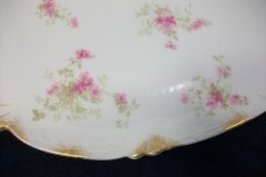 CHARLES FIELD HAVILAND/GDA WILD GERANIUM PINK-  OVAL PLATTER  11 3/4"    .....   http://jaapiesfinechinastore.com