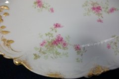 CHARLES FIELD HAVILAND/GDA WILD GERANIUM PINK-  OVAL PLATTER  11 3/4"    .....   http://jaapiesfinechinastore.com