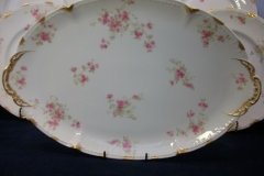CHARLES FIELD HAVILAND/GDA WILD GERANIUM PINK-  OVAL PLATTER  14  1/4"    .....   http://jaapiesfinechinastore.com