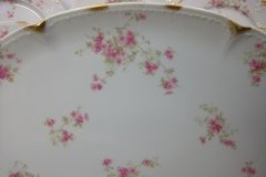 CHARLES FIELD HAVILAND/GDA WILD GERANIUM PINK-  OVAL PLATTER  14  1/4"    .....   http://jaapiesfinechinastore.com