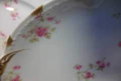 CHARLES FIELD HAVILAND/GDA WILD GERANIUM PINK-  OVAL PLATTER  14  1/4"    .....   http://jaapiesfinechinastore.com