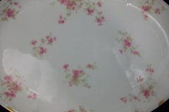 CHARLES FIELD HAVILAND/GDA WILD GERANIUM PINK-  OVAL PLATTER  14  1/4"    .....   http://jaapiesfinechinastore.com