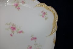 CHARLES FIELD HAVILAND/GDA WILD GERANIUM PINK-  OVAL PLATTER  14  1/4"    .....   http://jaapiesfinechinastore.com