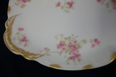 CHARLES FIELD HAVILAND/GDA WILD GERANIUM PINK-  OVAL PLATTER  14  1/4"    .....   http://jaapiesfinechinastore.com