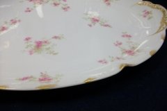 CHARLES FIELD HAVILAND/GDA WILD GERANIUM PINK-  OVAL PLATTER  14  1/4"    .....   http://jaapiesfinechinastore.com