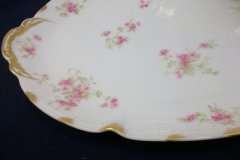 CHARLES FIELD HAVILAND/GDA WILD GERANIUM PINK-  OVAL PLATTER  14  1/4"    .....   http://jaapiesfinechinastore.com