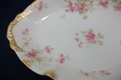 CHARLES FIELD HAVILAND/GDA WILD GERANIUM PINK-  RELISH DISH     .....   http://jaapiesfinechinastore.com