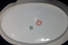 CHARLES FIELD HAVILAND/GDA WILD GERANIUM PINK-  RELISH DISH     .....   http://jaapiesfinechinastore.com