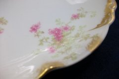 CHARLES FIELD HAVILAND/GDA WILD GERANIUM PINK-  RELISH DISH     .....   http://jaapiesfinechinastore.com