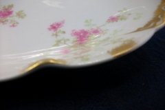 CHARLES FIELD HAVILAND/GDA WILD GERANIUM PINK-  RELISH DISH     .....   http://jaapiesfinechinastore.com