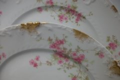 CHARLES FIELD HAVILAND/GDA WILD GERANIUM PINK-  SALAD PLATE  7 1/2"     .....   http://jaapiesfinechinastore.com