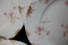 CHARLES FIELD HAVILAND/GDA WILD GERANIUM PINK-  SALAD PLATE  7 1/2"     .....   http://jaapiesfinechinastore.com