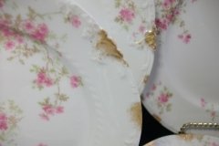CHARLES FIELD HAVILAND/GDA WILD GERANIUM PINK-  SALAD PLATE  7 1/2"     .....   http://jaapiesfinechinastore.com