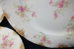CHARLES FIELD HAVILAND/GDA WILD GERANIUM PINK-  SALAD PLATE  7 1/2"     .....   http://jaapiesfinechinastore.com