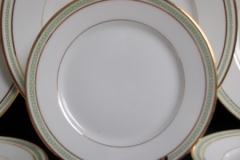 CHARLES MARTIN (CM) GREEN GREEK KEY-  BREAD & BUTTER PLATES 6 3/8"      ..... https://www.jaapiesfinechinastore.com