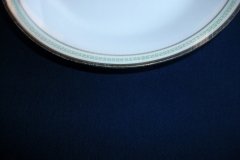 CHARLES MARTIN (CM) GREEN GREEK KEY- COUPE SOUP BOWL 7 5/8"     ..... http://jaapiesfinechinastore.com