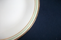 CHARLES MARTIN (CM) GREEN GREEK KEY- COUPE SOUP BOWL 7 5/8"     ..... https://www.jaapiesfinechinastore.com