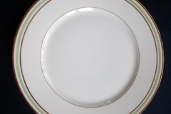 CHARLES MARTIN (CM) GREEN GREEK KEY-  DINNER PLATE 9 5/8"     ..... https://www.jaapiesfinechinastore.com