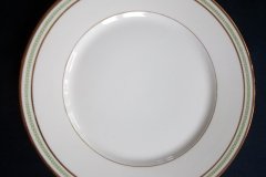 CHARLES MARTIN (CM) GREEN GREEK KEY-  DINNER PLATE 9 5/8"     ..... http://jaapiesfinechinastore.com