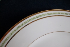 CHARLES MARTIN (CM) GREEN GREEK KEY-  DINNER PLATE 9 5/8"     ..... https://www.jaapiesfinechinastore.com