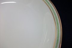 CHARLES MARTIN (CM) GREEN GREEK KEY- ROUND OPEN  SERVING BOWL 9 3/8"  ..... http://jaapiesfinechinastore.com