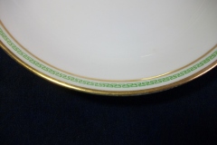 CHARLES MARTIN (CM) GREEN GREEK KEY- ROUND OPEN  SERVING BOWL 9 3/8"  ..... https://www.jaapiesfinechinastore.com