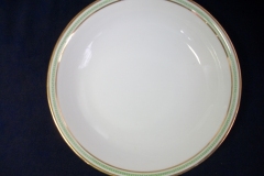 CHARLES MARTIN (CM) GREEN GREEK KEY- ROUND OPEN  SERVING BOWL 9 3/8"  ..... https://www.jaapiesfinechinastore.com