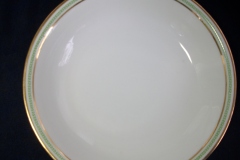 CHARLES MARTIN (CM) GREEN GREEK KEY- ROUND OPEN  SERVING BOWL 9 3/8"  ..... https://www.jaapiesfinechinastore.com