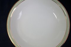 CHARLES MARTIN (CM) GREEN GREEK KEY- ROUND OPEN  SERVING BOWL 9 3/8"  ..... http://jaapiesfinechinastore.com
