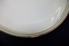 CHARLES MARTIN (CM) GREEN GREEK KEY- ROUND OPEN  SERVING BOWL 9 3/8"  ..... https://www.jaapiesfinechinastore.com