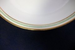 CHARLES MARTIN (CM) GREEN GREEK KEY- ROUND OPEN  SERVING BOWL 9 3/8"  ..... http://jaapiesfinechinastore.com