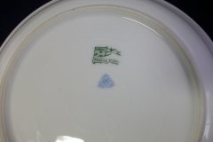CHARLES MARTIN (CM) GREEN GREEK KEY- ROUND OPEN  SERVING BOWL 9 3/8"  ..... http://jaapiesfinechinastore.com