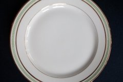 CHARLES MARTIN (CM) GREEN GREEK KEY-  SALAD PLATE 7 3/8"      ..... http://jaapiesfinechinastore.com