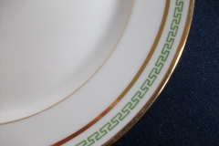 CHARLES MARTIN (CM) GREEN GREEK KEY-  SALAD PLATE 7 3/8"      ..... https://www.jaapiesfinechinastore.com