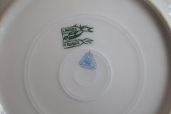 CHARLES MARTIN (CM) GREEN GREEK KEY-  SALAD PLATE 7 3/8"      ..... http://jaapiesfinechinastore.com