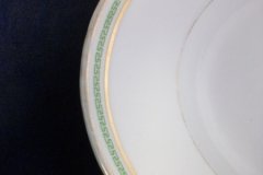 CHARLES MARTIN (CM) GREEN GREEK KEY- OVAL SERVING PLATTER 15 3/8" ..... http://jaapiesfinechinastore.com