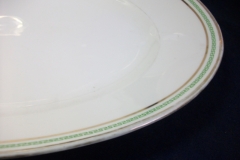 CHARLES MARTIN (CM) GREEN GREEK KEY- OVAL SERVING PLATTER 15 3/8" ..... https://www.jaapiesfinechinastore.com