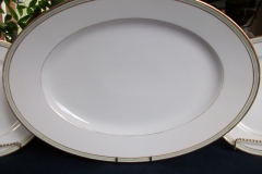 CHARLES MARTIN (CM) GREEN GREEK KEY-  OVAL SERVING PLATTER  18"     ..... https://www.jaapiesfinechinastore.com