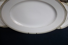 CHARLES MARTIN (CM) GREEN GREEK KEY-  OVAL SERVING PLATTER  18"     ..... https://www.jaapiesfinechinastore.com