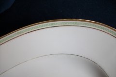 CHARLES MARTIN (CM) GREEN GREEK KEY-  OVAL SERVING PLATTER  18"     ..... http://jaapiesfinechinastore.com