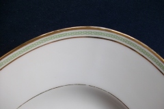 CHARLES MARTIN (CM) GREEN GREEK KEY-  OVAL SERVING PLATTER  18"     ..... https://www.jaapiesfinechinastore.com